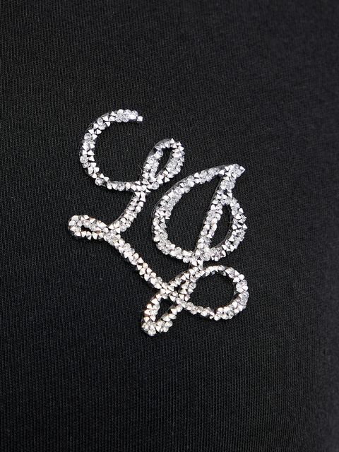 Liu Jo t-shirt bawełniany damski kolor czarny TA6056 JS923