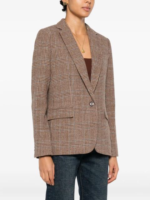 Lauren Ralph Lauren Bonaro check blazer - Brown