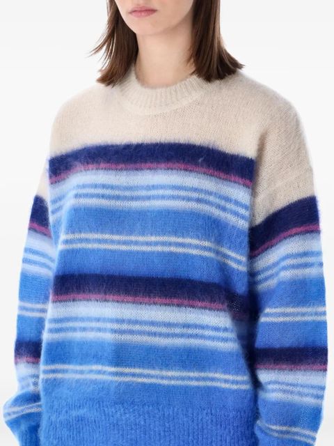 MARANT ÉTOILE striped-pattern sweater - Blue