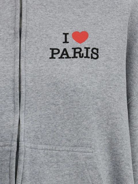Balenciaga I Love Paris zip-up hoodie - Grey