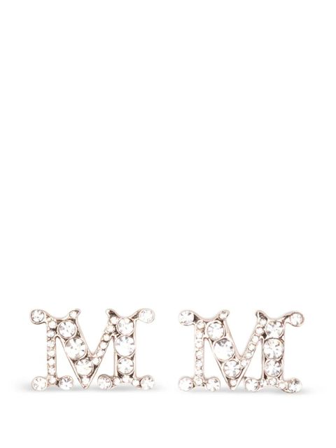 Max Mara embellished M-letter earrings - Pink - zdjęcie produktu nr 1