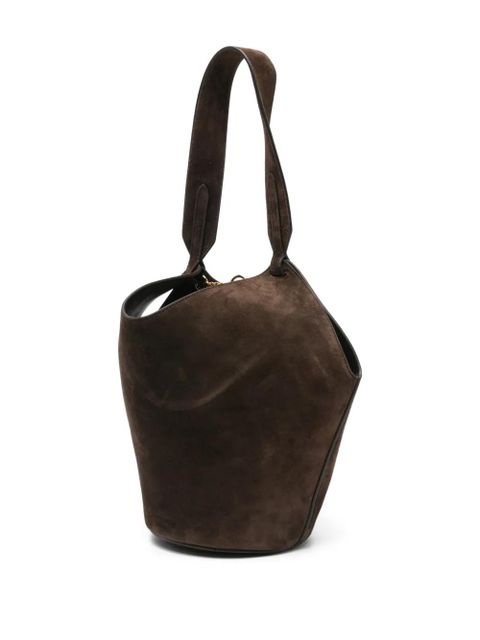 KHAITE mini Lotus tote bag - Brown