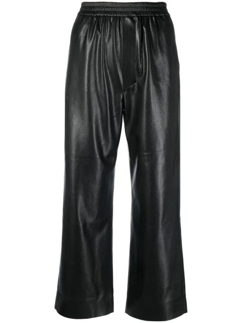 Nanushka cropped straight-leg trousers - Black - zdjęcie produktu nr 1