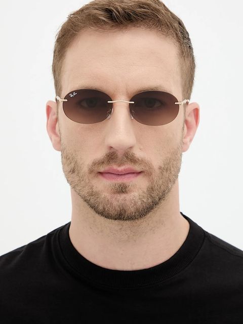 Ray-Ban okulary przeciwsłoneczne kolor złoty 0RB3767