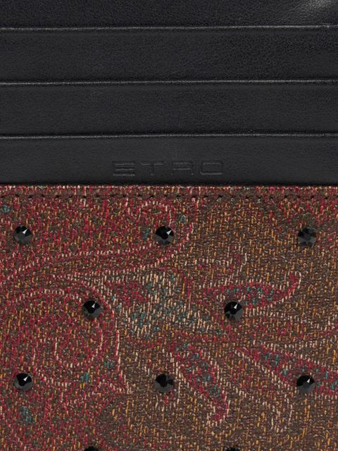 ETRO rhinestone paisley cardholder - Brown - zdjęcie produktu nr 2