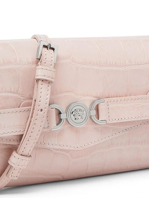 Versace Medusa '95 croc-effect cross body bag - Pink