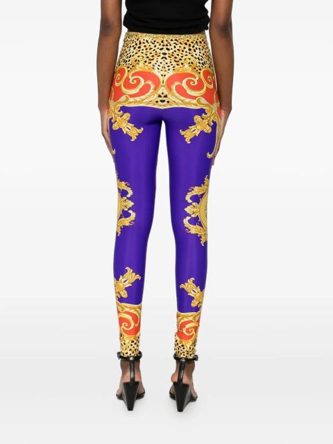 Versace printed leggings - Yellow