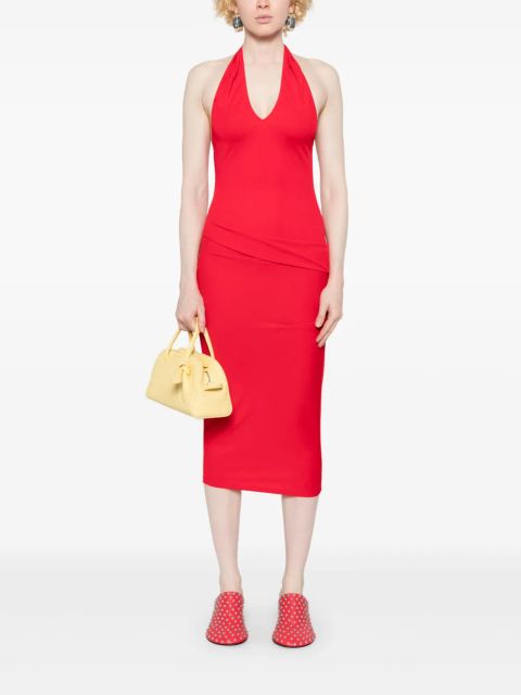 Jacquemus halterneck midi dress - Red - zdjęcie produktu nr 2