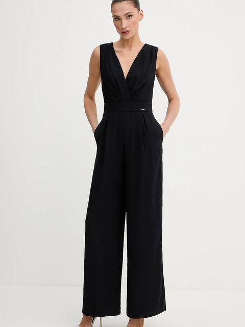 Morgan kombinezon kolor granatowy z dekoltem w szpic POEMA - zdjęcie produktu nr 1