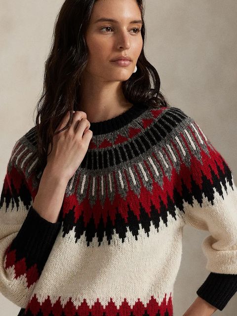 Polo Ralph Lauren sweter wełniany damski kolor multicolor 211978311