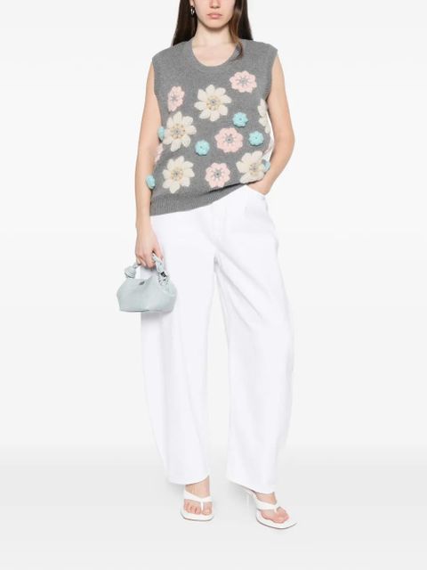 GANNI floral vest - Grey - zdjęcie produktu nr 2