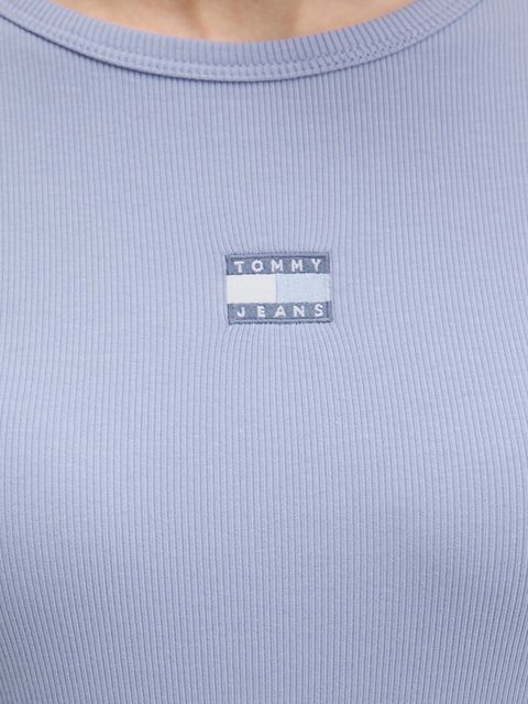 Tommy Jeans t-shirt damski kolor niebieski DW0DW17881