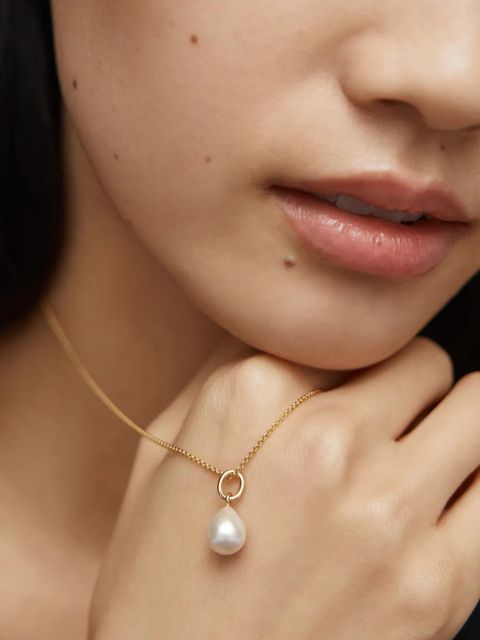 Monica Vinader baroque pearl small gold pendant - zdjęcie produktu nr 2