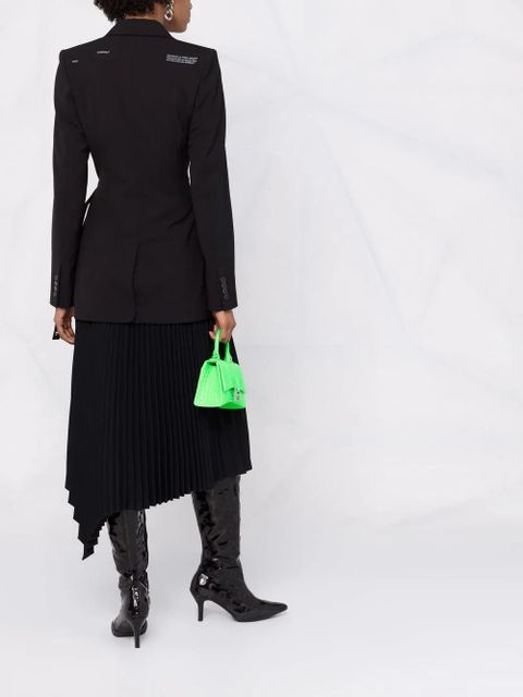 Off-White D-ring buckle fastening blazer - Black