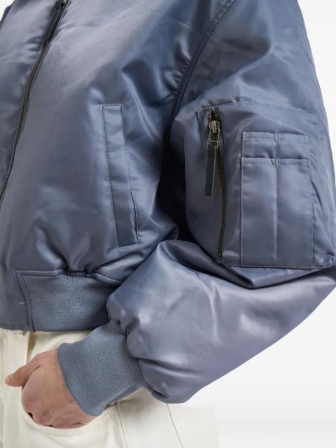 ANINE BING Leon sleeve-pocket bomber jacket - Blue