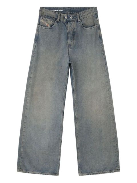 Diesel D-Sire 09n24 low waist wide leg jeans - Blue - zdjęcie produktu nr 1