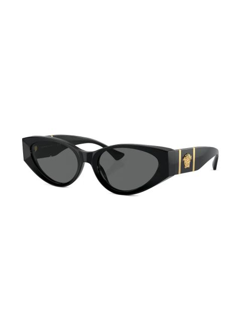 Versace Eyewear Medusa oval-frame sunglasses - Black - zdjęcie produktu nr 2