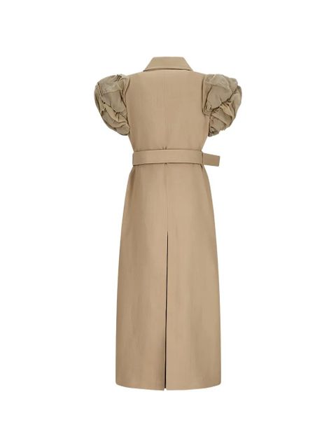 Max Mara puffed-sleeve double-breasted coat - Neutrals - zdjęcie produktu nr 2