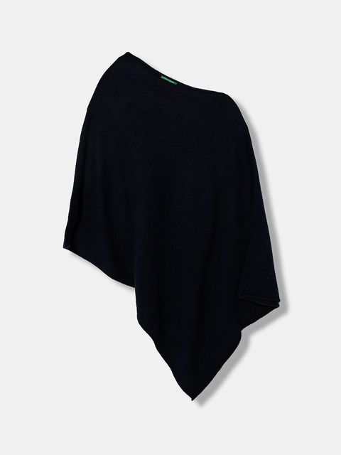 United Colors of Benetton poncho z domieszką wełny - zdjęcie produktu nr 2