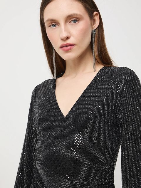 Medicine longsleeve damski kolor srebrny