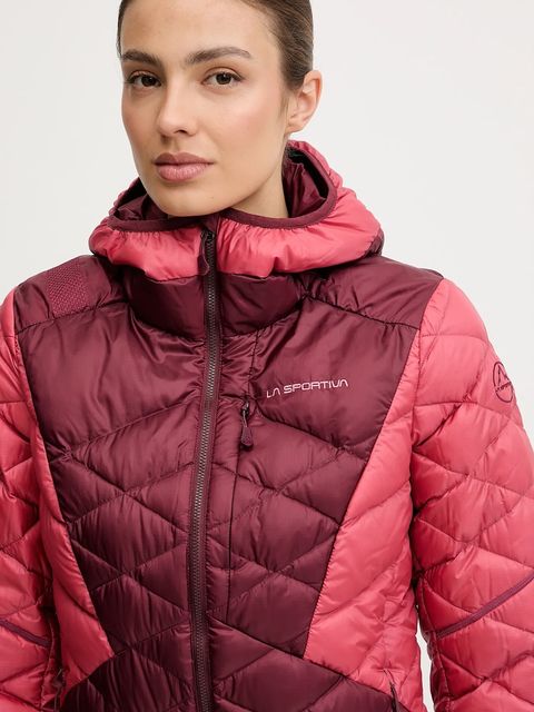 LA Sportiva kurtka sportowa puchowa Pinnacle Down kolor bordowy ZASJ098