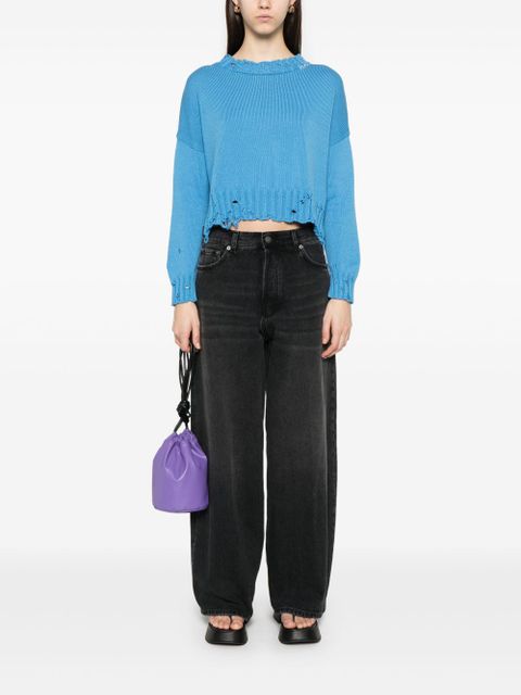 Marni dishevelled cotton sweater - Blue - zdjęcie produktu nr 2