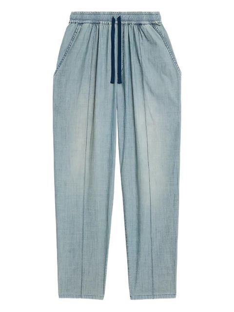 MARANT ÉTOILE drawstring elastic catalia trousers - Blue - zdjęcie produktu nr 1