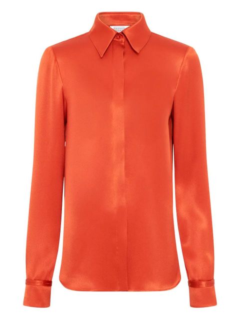 Gabriela Hearst Cruz silk shirt - Orange - zdjęcie produktu nr 1