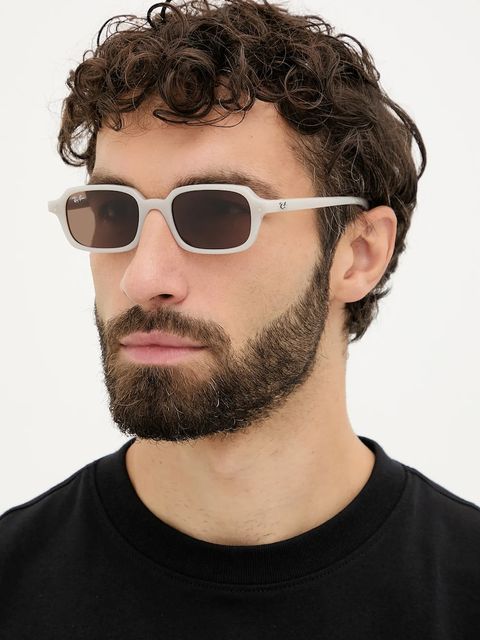 Ray-Ban okulary przeciwsłoneczne kolor beżowy 0RB4455