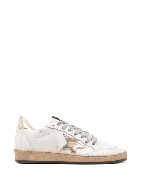 Golden Goose star appliqué leather sneakers - White - zdjęcie produktu nr 1