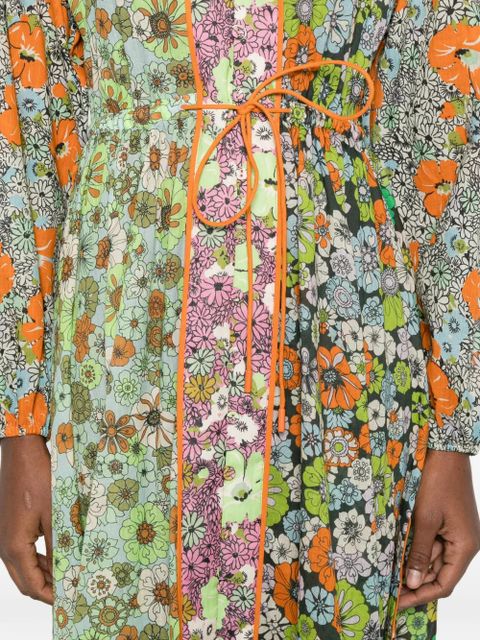 ALEMAIS floral print belted dress - Green