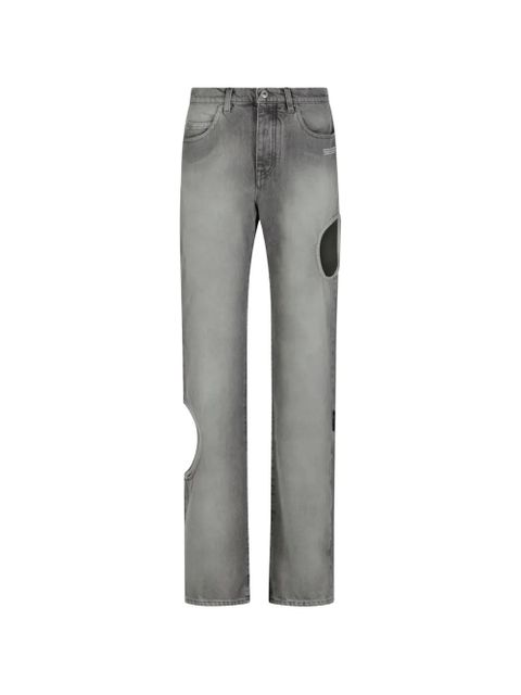 Off-White Meteor cut-out jeans - Grey - zdjęcie produktu nr 1