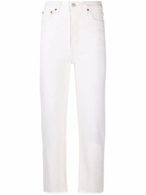 RE/DONE 70s Stove Pipe straight-leg jeans - White - zdjęcie produktu nr 1