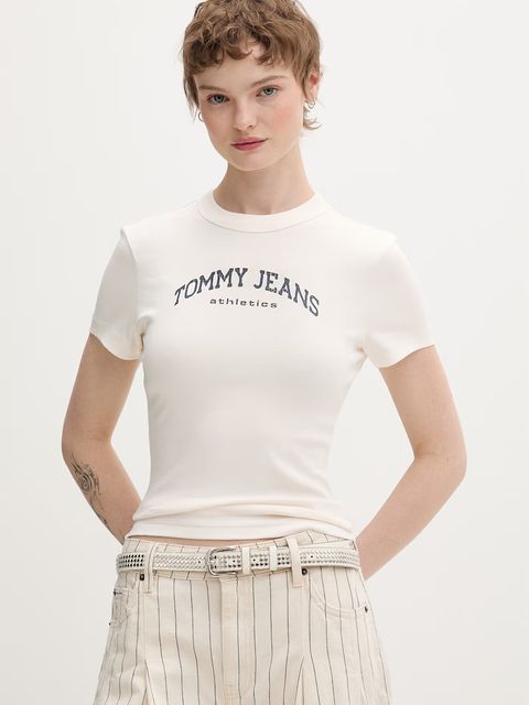 Tommy Jeans t-shirt basic damski bawełniany - zdjęcie produktu nr 2