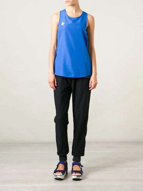 Golden Goose racer back tank top - Blue
