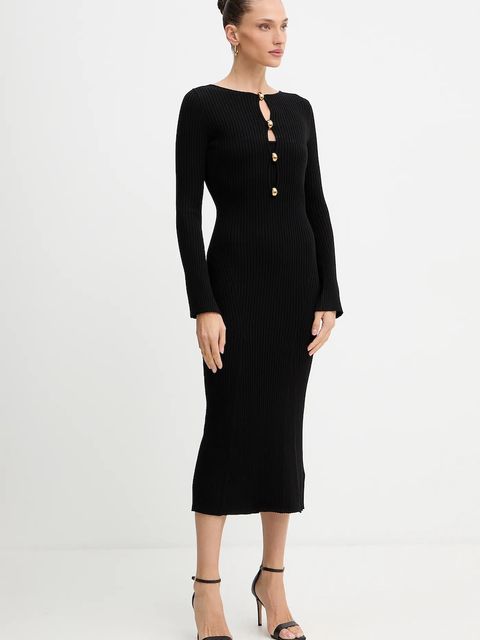 Marciano by Guess sukienka AGATHE kolor czarny maxi dopasowana 5BGK55 5891Z - zdjęcie produktu nr 1