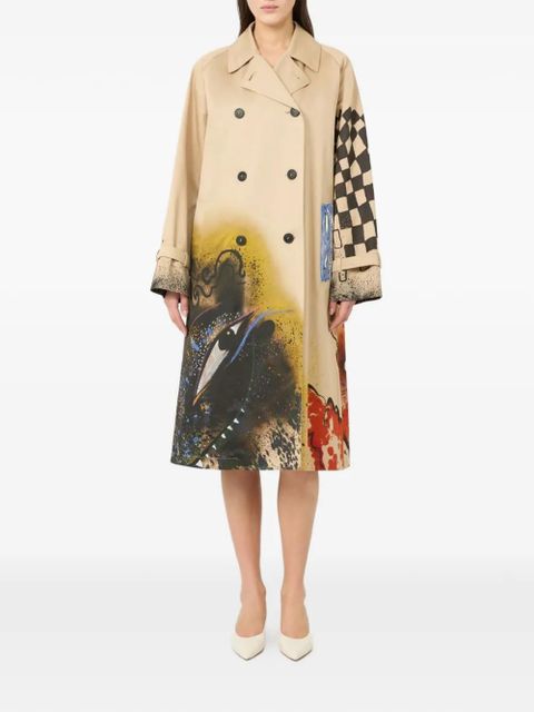 Weekend Max Mara graphic-print belted trench coat - Neutrals - zdjęcie produktu nr 2