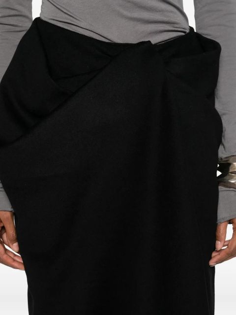 ENTIRE STUDIOS asymmetric skirt - Black