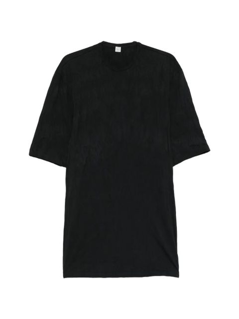 TOTEME crinkled-effect T-shirt dress - Black - zdjęcie produktu nr 1