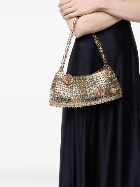 Rabanne 1969 strass-flower shoulder bag - Gold - zdjęcie produktu nr 2