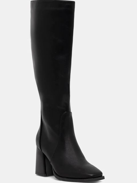 Answear.LAB kozaki kolor czarny na słupku - zdjęcie produktu nr 1