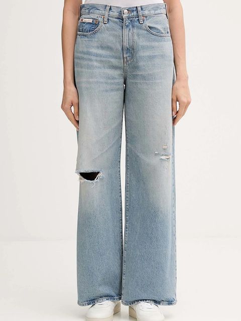 Calvin Klein Jeans jeansy damskie kolor niebieski LV047D745G - zdjęcie produktu nr 1