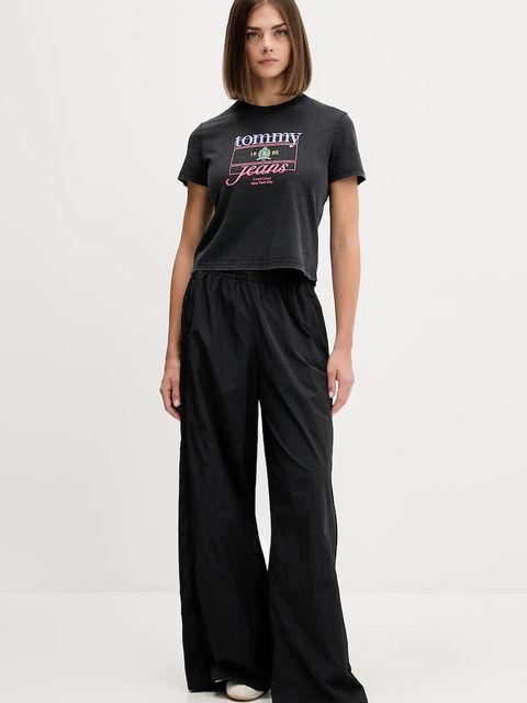 Tommy Jeans t-shirt bawełniany damski kolor czarny DW0DW21533 - zdjęcie produktu nr 2