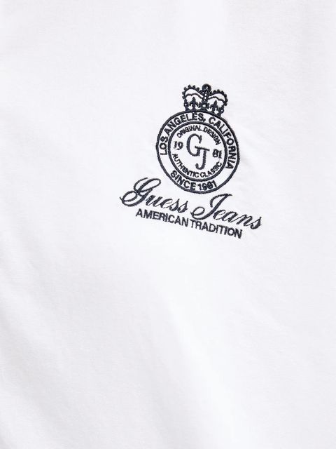 Guess Jeans koszula bawełniana damska kolor biały relaxed z kołnierzykiem klasycznym W5YH98 WHFK1