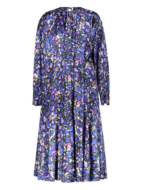 Balenciaga jacquard floral-print dress - Blue - zdjęcie produktu nr 1