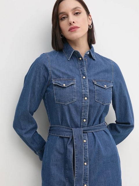 Pepe Jeans sukienka jeansowa REGULAR DENIM DRESS