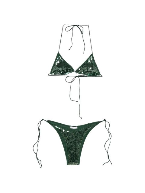Oséree Marylin sequinned bikini - Green - zdjęcie produktu nr 1