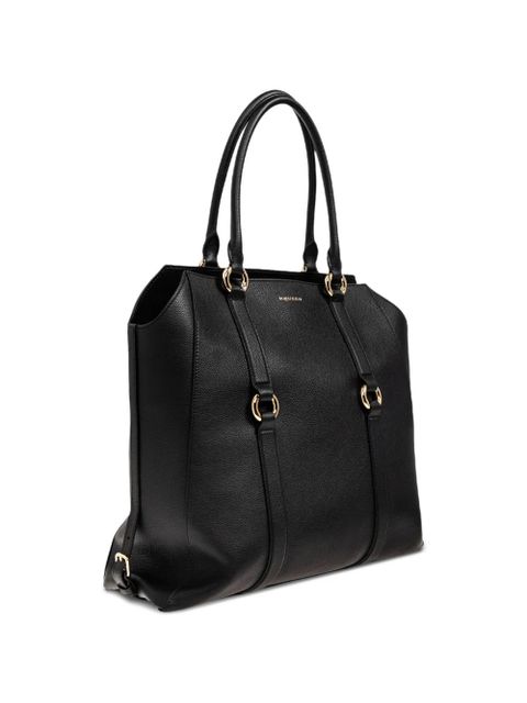 Alexander McQueen leather ring-detail tote bag - Black