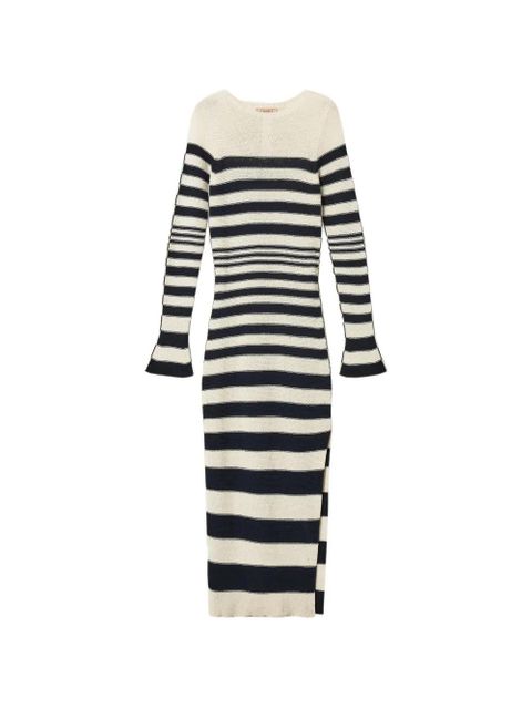 TWINSET striped knit maxi dress - Blue - zdjęcie produktu nr 1