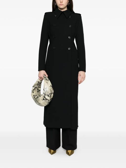 KHAITE button-fastening double-breasted coat - Black